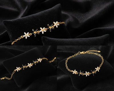 Crystal Flower Bracelet - Tresha