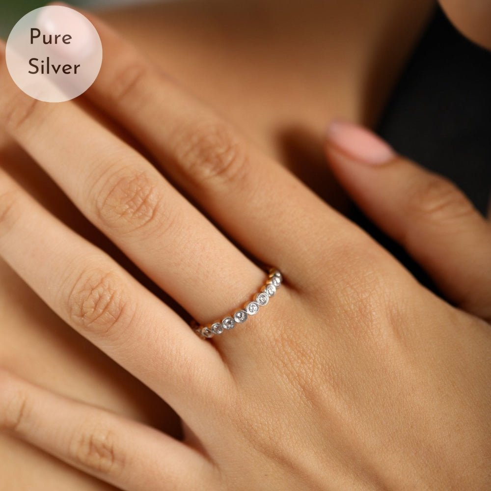 Bezel Diamond Ladies Ring - Tresha