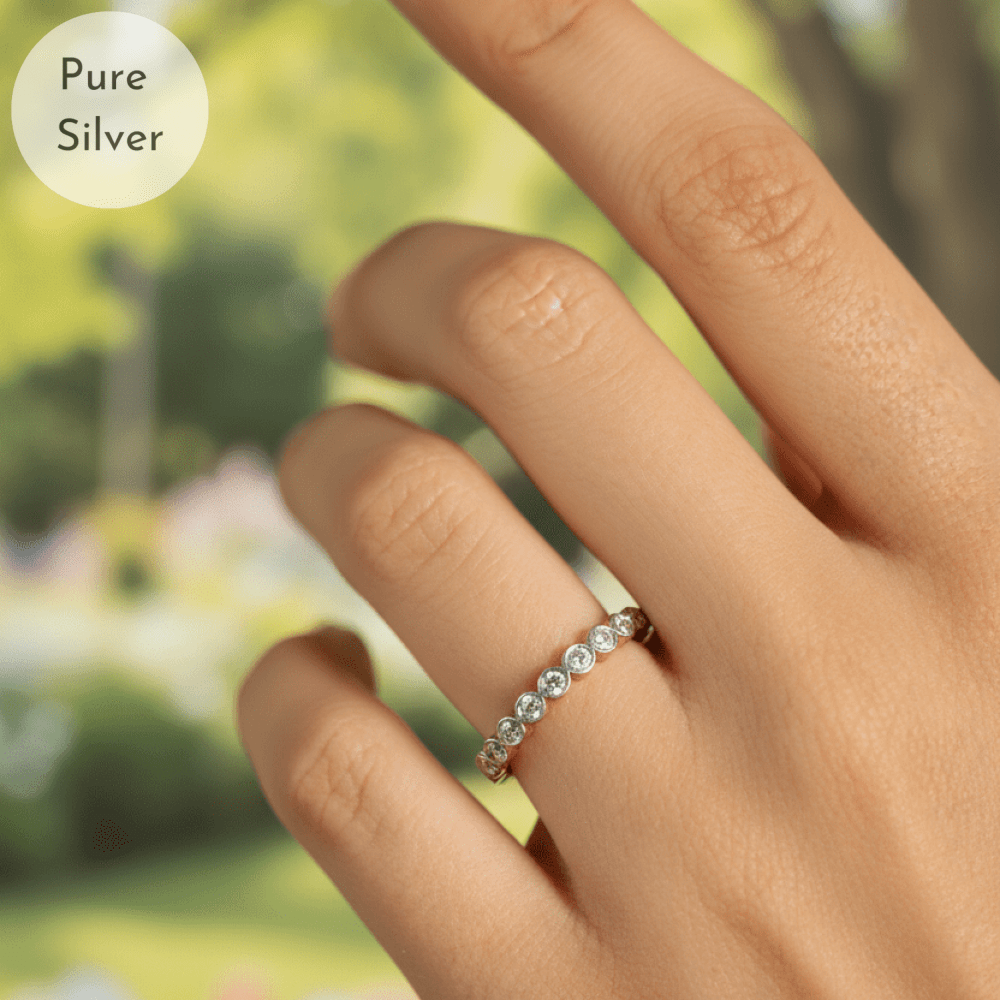 Bezel Diamond Ladies Ring - Tresha