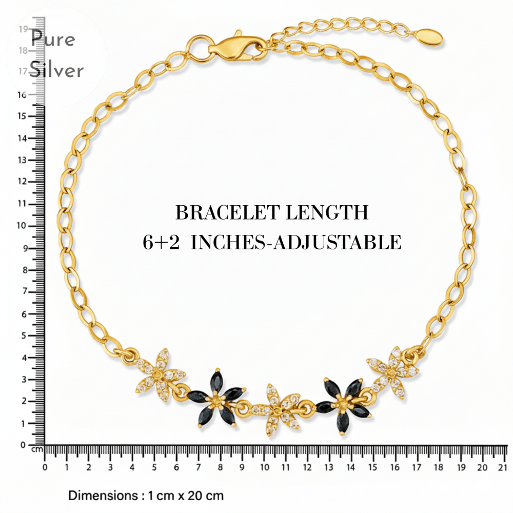 Crystal Flower Bracelet - Tresha