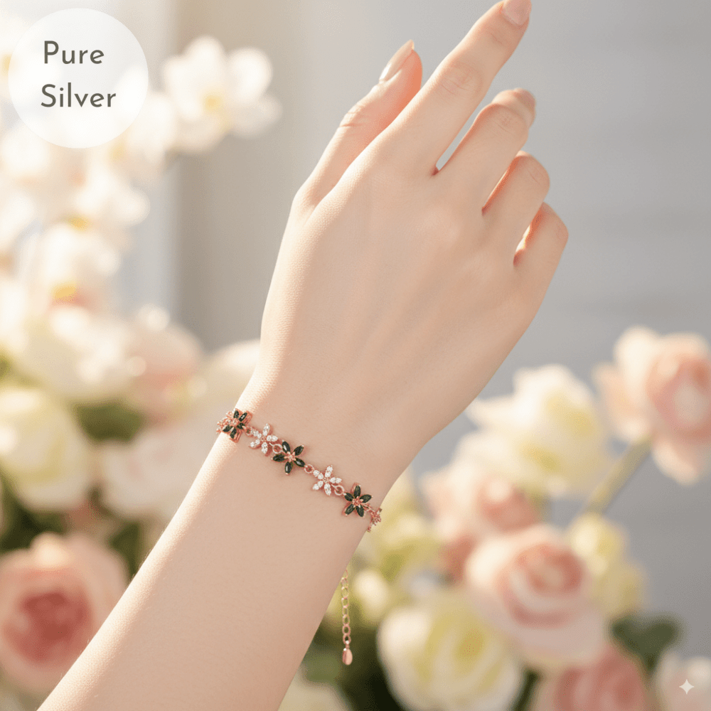 Crystal Flower Bracelet - Tresha