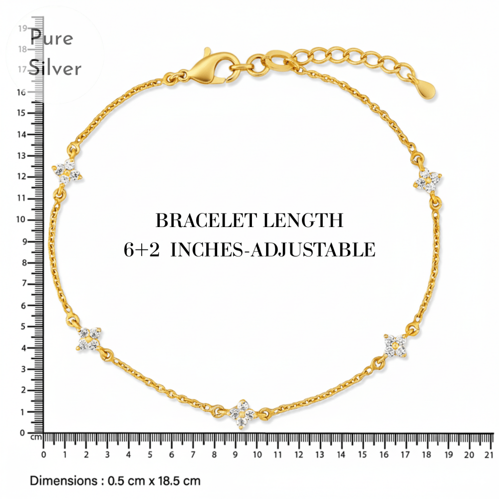 Dainty Clover Bracelet - Tresha