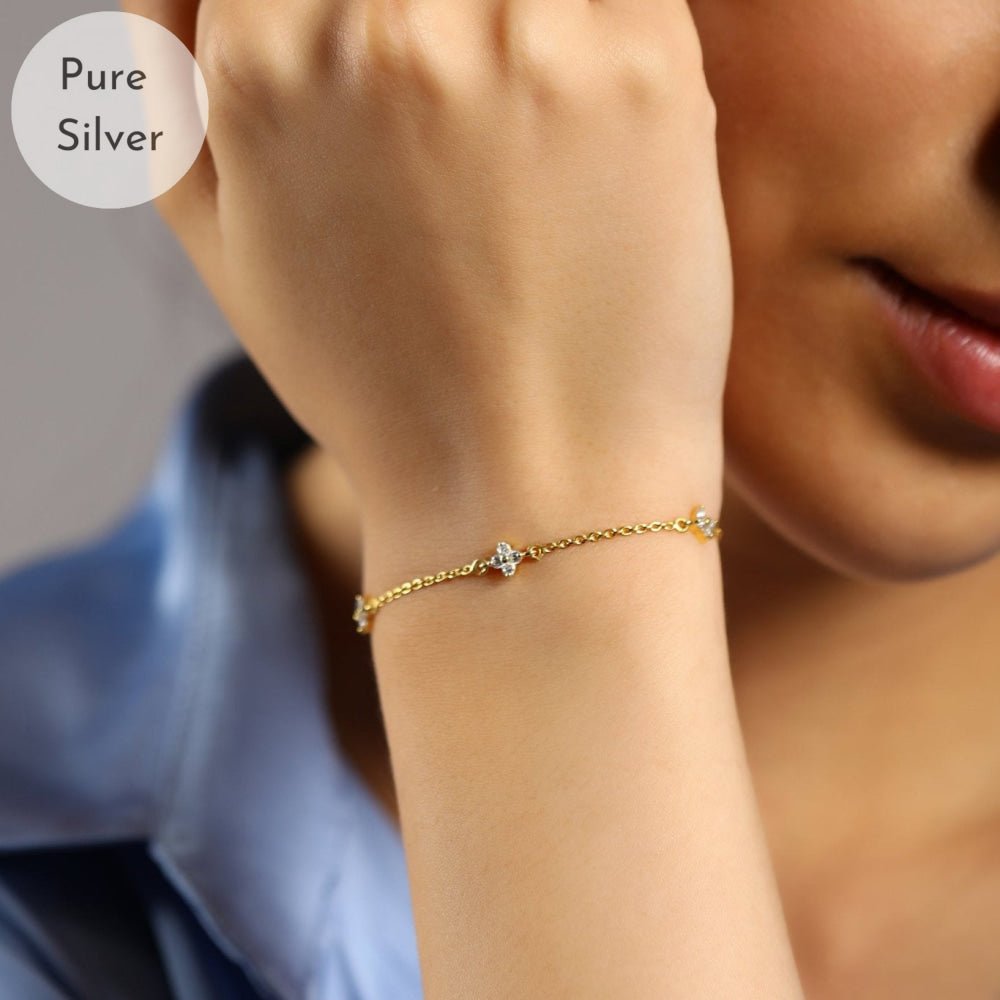 Dainty Clover Bracelet - Tresha