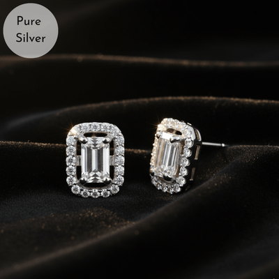 Halo Zircon Studs - Tresha