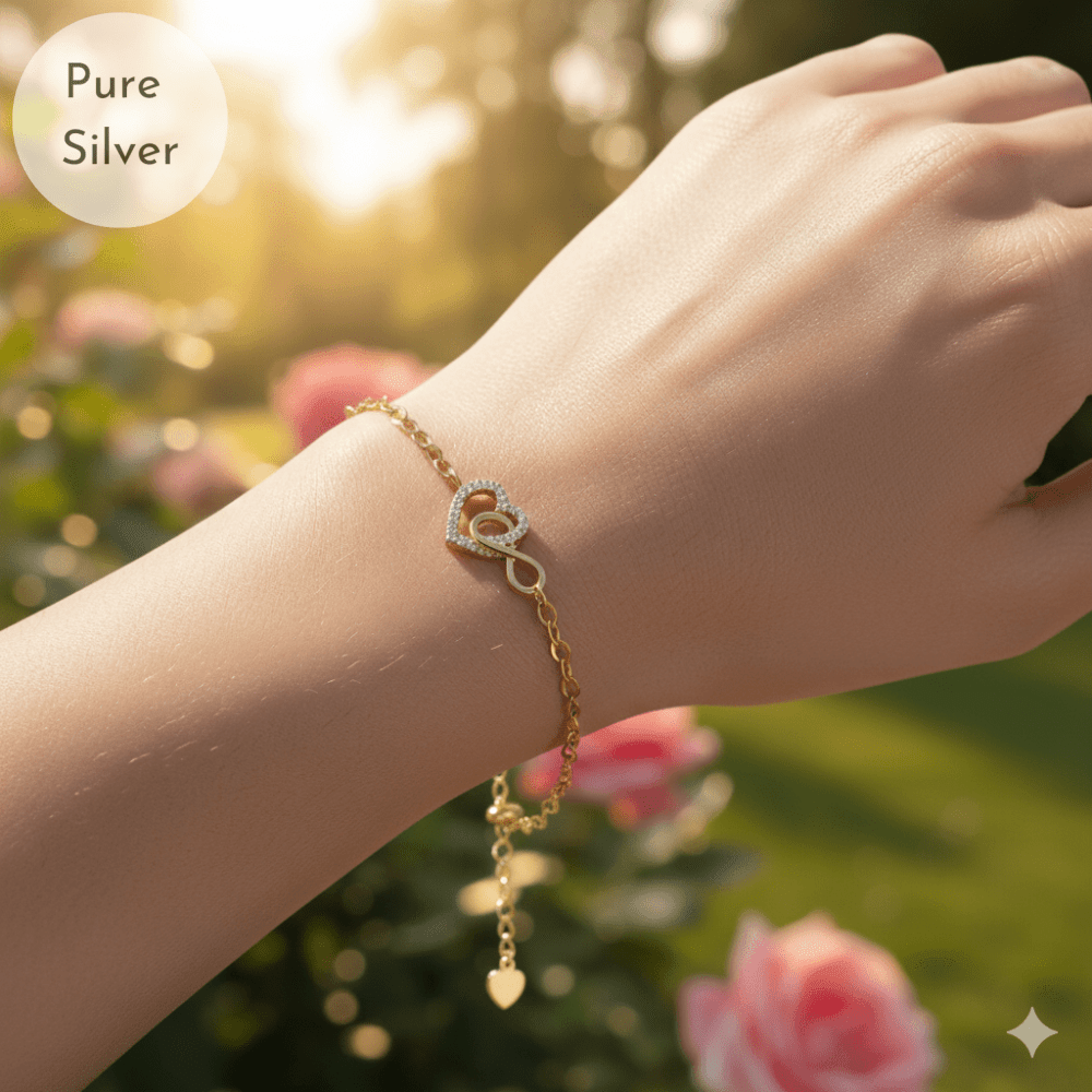 Heart & Infinity Bracelet - Tresha