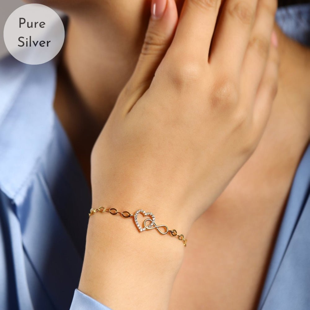 Heart & Infinity Bracelet - Tresha