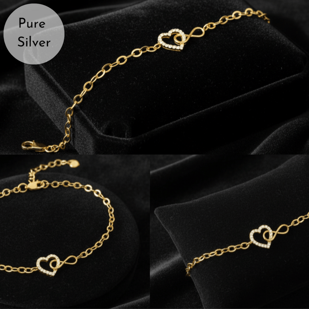 Heart & Infinity Bracelet - Tresha