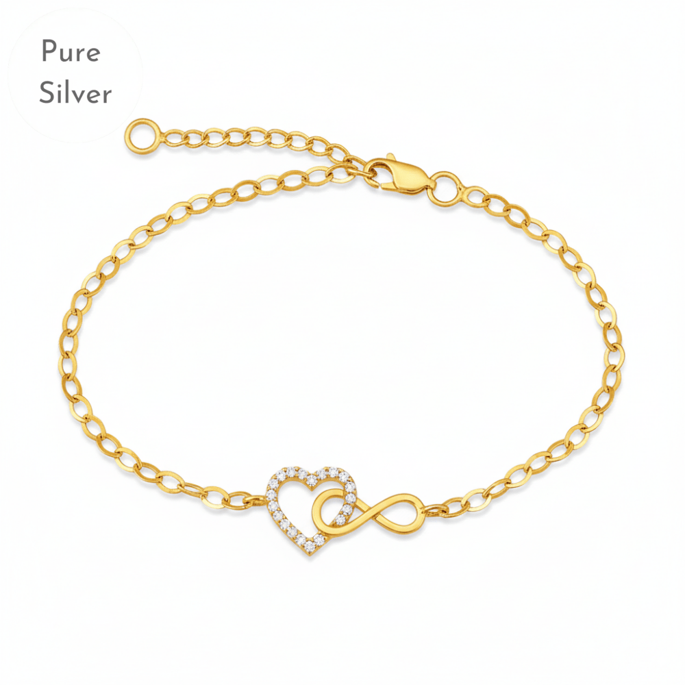 Heart & Infinity Bracelet - Tresha