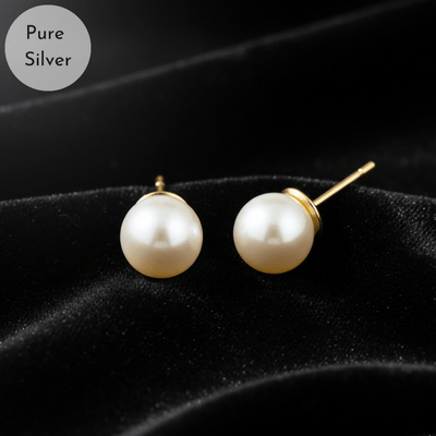 White Pearl Earring - Tresha