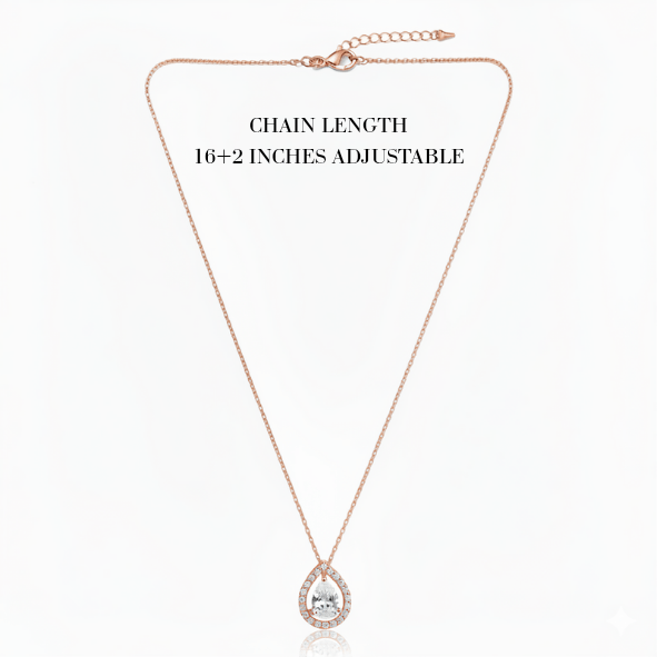 Silver Teardrop Pendant - Tresha