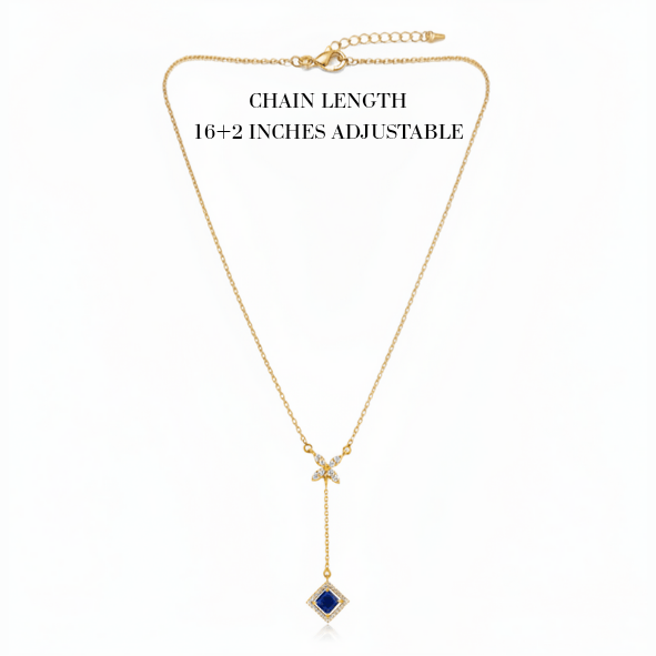 Blue Crystal Shine Pendant - Tresha