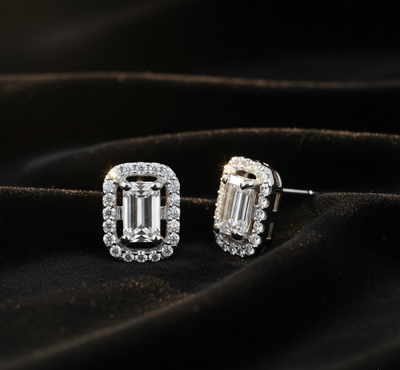 Halo Diamond Studs - Tresha