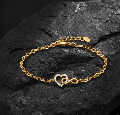 Heart & Infinity Bracelet - Tresha