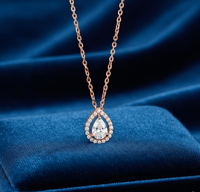 Silver Teardrop Pendant - Tresha