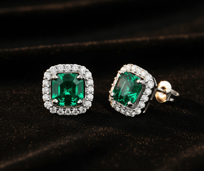 Nysa Green Diamond Stud - Tresha