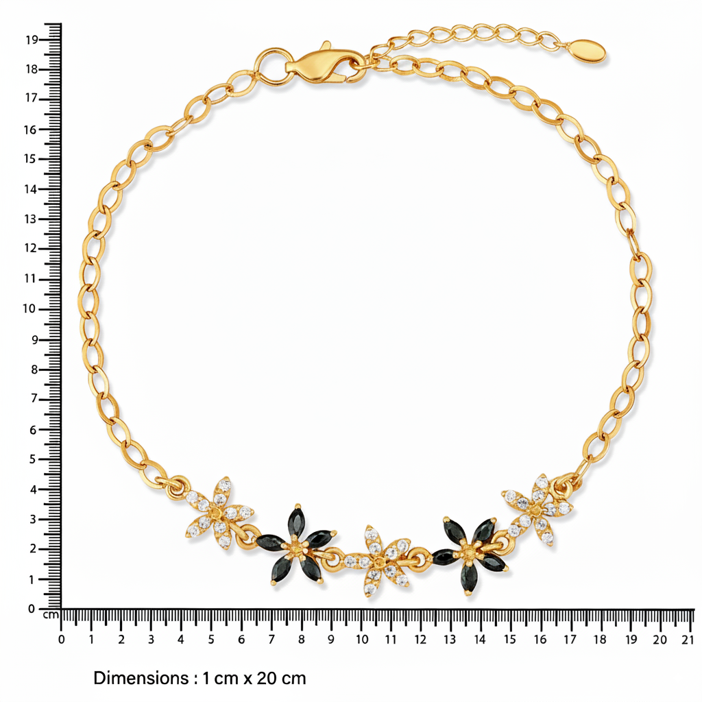 Crystal Flower Bracelet