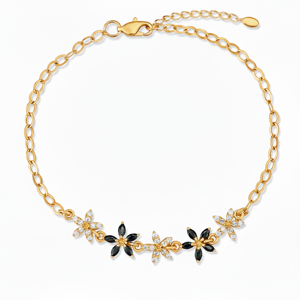 Crystal Flower Bracelet