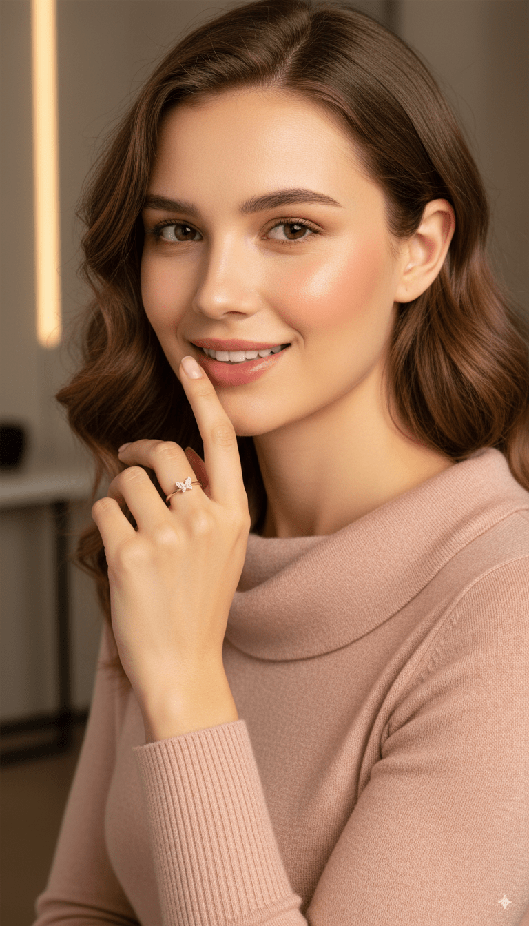Fluttery Wings Ladies Ring - Tresha