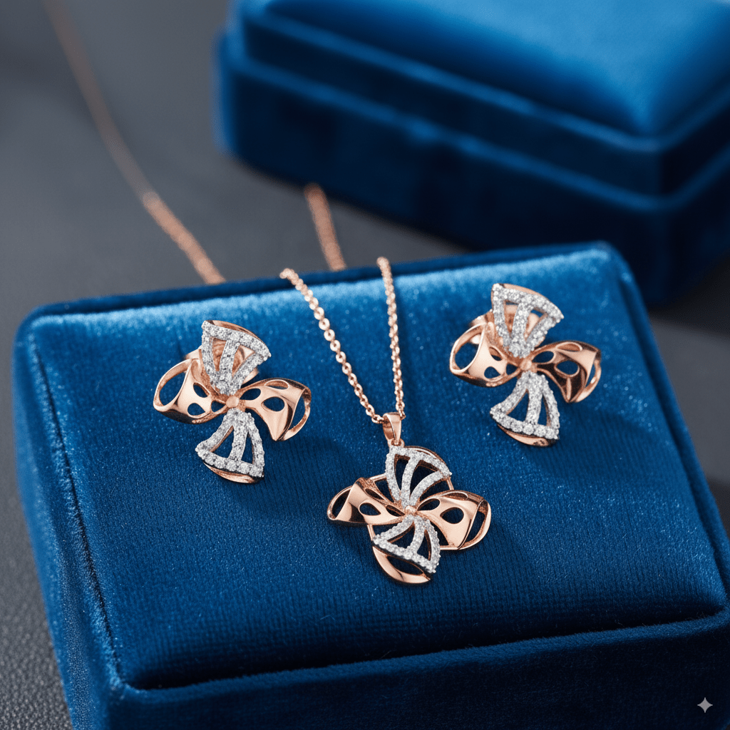 Liam Zircon Pendant Set - Tresha