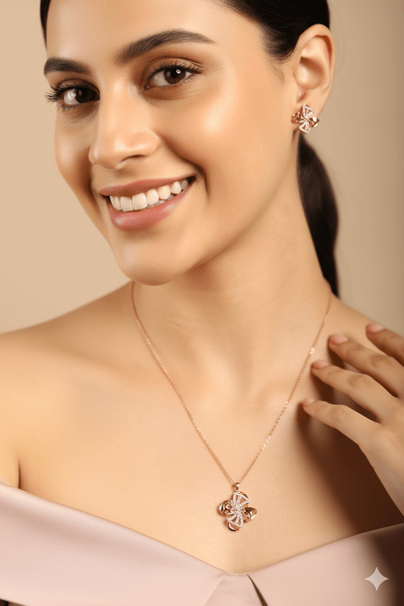 Liam Diamond Pendant Set - Tresha
