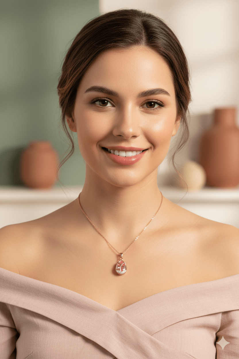 Pink Tulip Pendant - Tresha