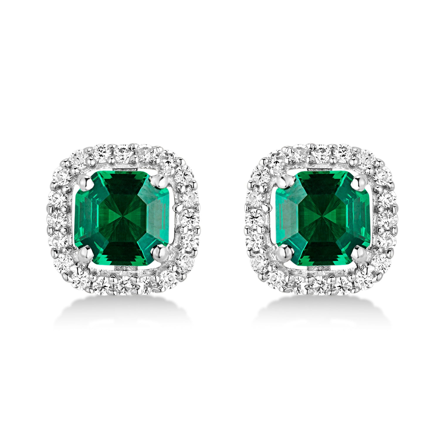 Nysa Green Diamond Stud