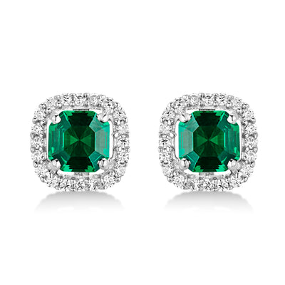 Nysa Green Diamond Stud