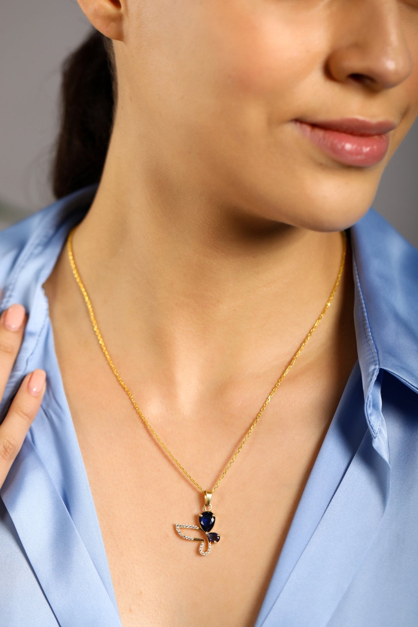 Swirling Butterfly Pendant - Tresha