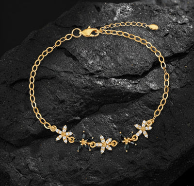 Crystal Flower Bracelet - Tresha