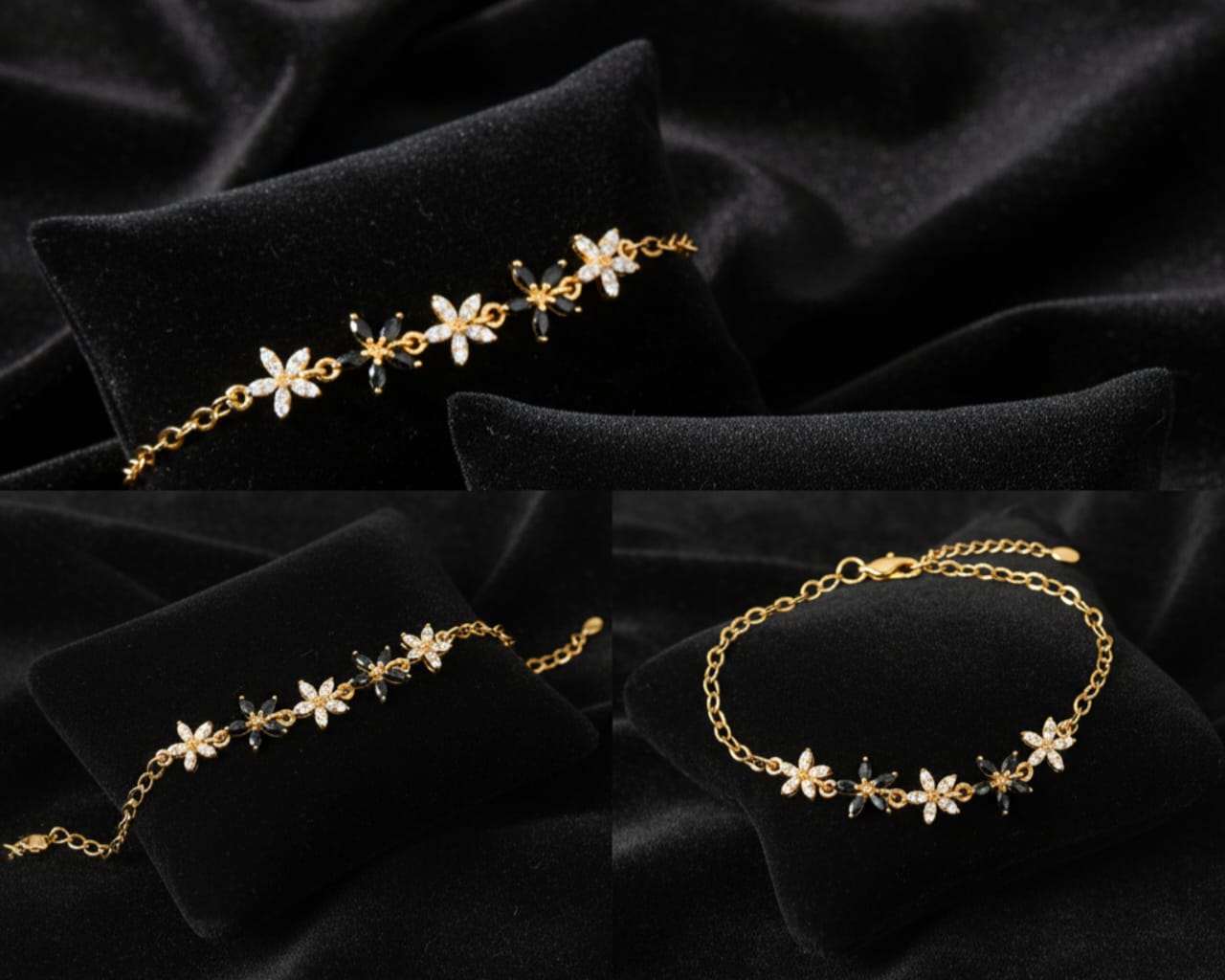 Crystal Flower Bracelet - Tresha