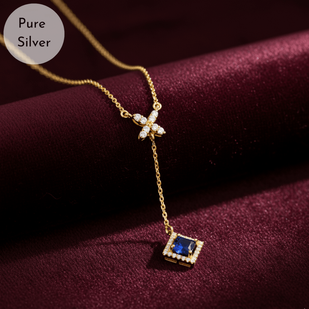 Blue Crystal Shine Pendant - Tresha