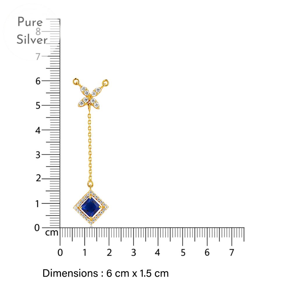 Blue Crystal Shine Pendant - Tresha