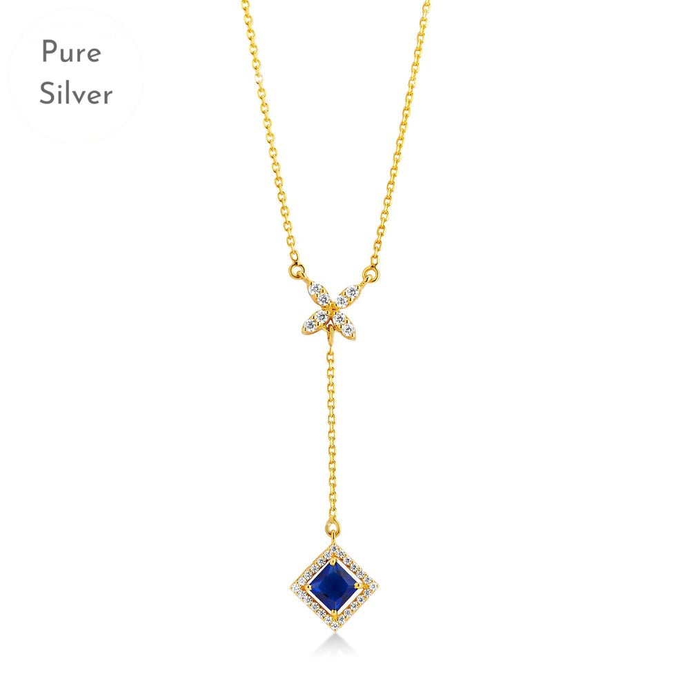 Blue Crystal Shine Pendant - Tresha