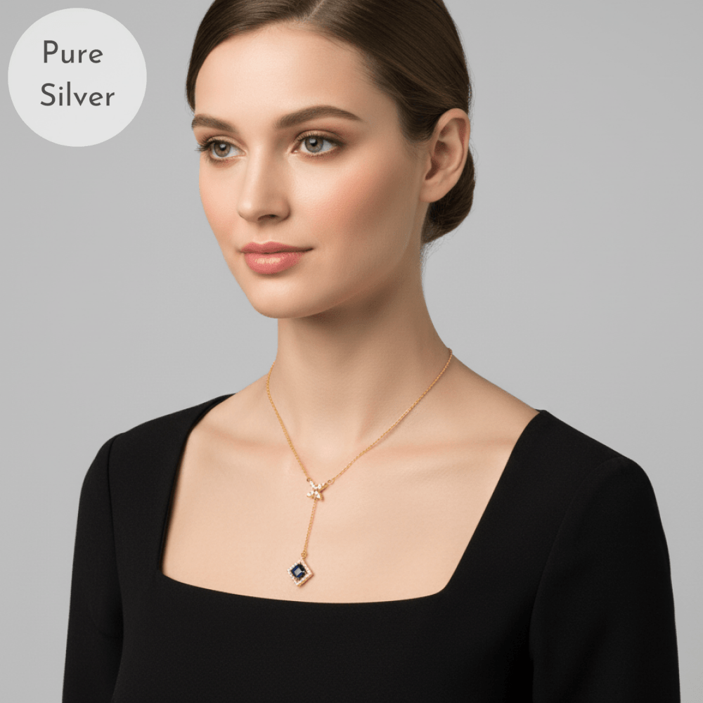 Blue Crystal Shine Pendant - Tresha