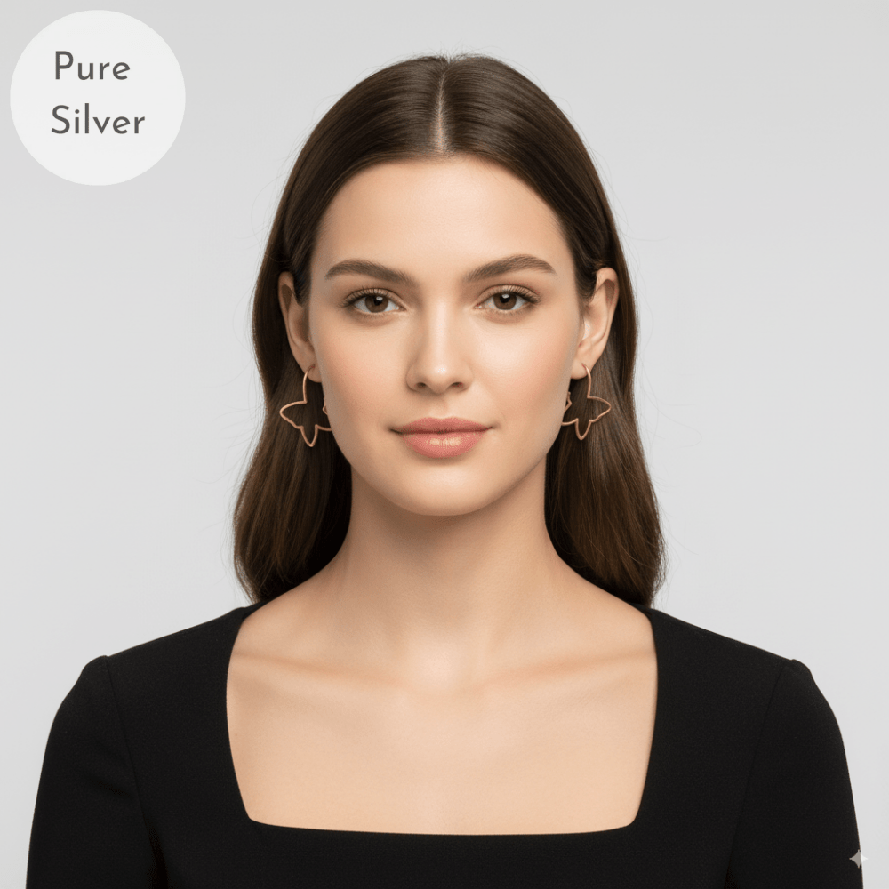 Butterfly Wire Charm Earring - Tresha