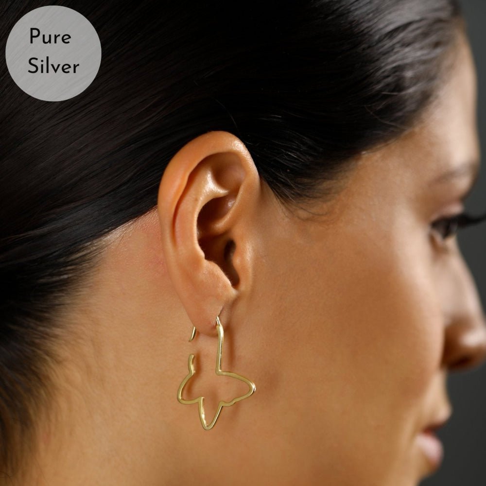 Butterfly Wire Charm Earring - Tresha