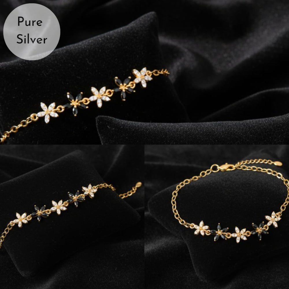 Crystal Flower Bracelet - Tresha