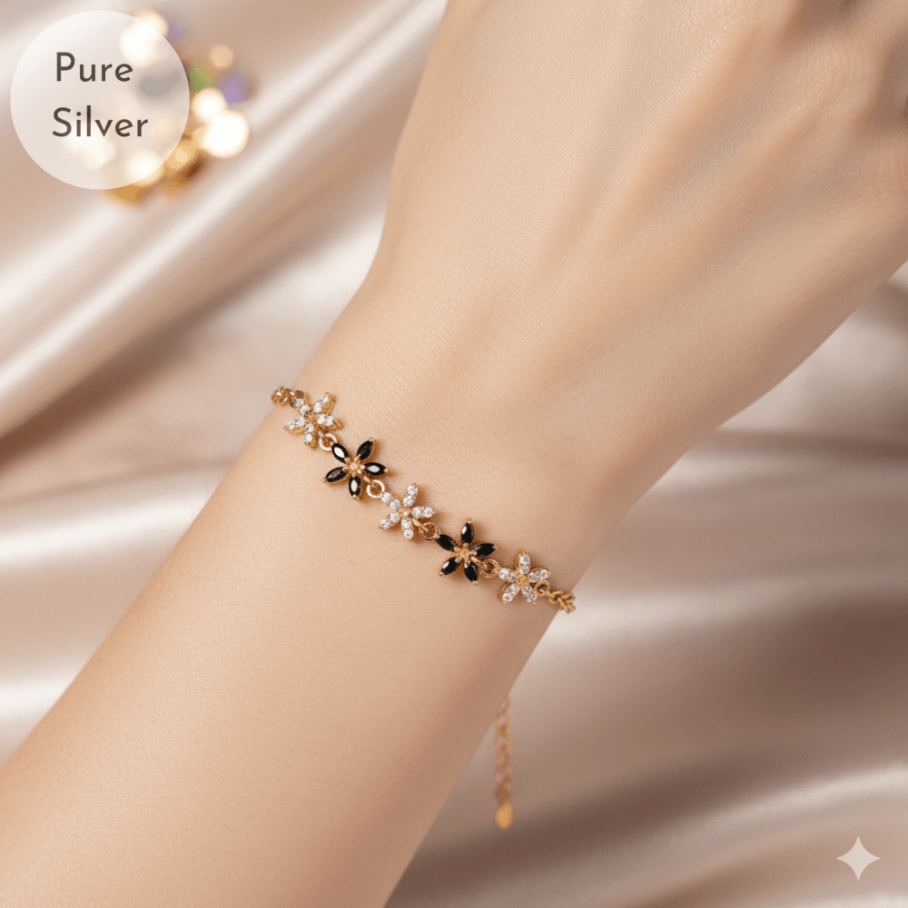 Crystal Flower Bracelet - Tresha