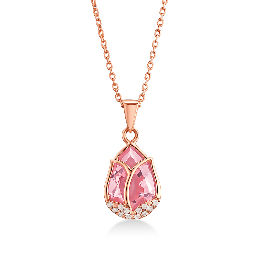 Pink Tulip Pendant - Tresha