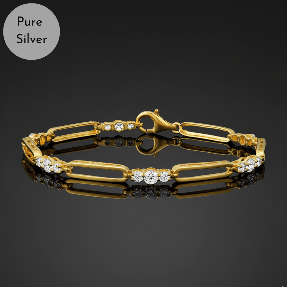 Golden Glow Diamond Bracelet - Tresha