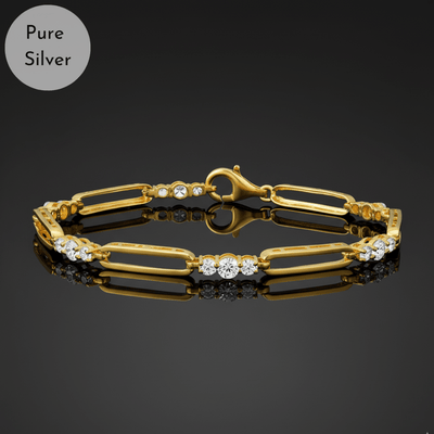 Golden Glow Diamond Bracelet - Tresha