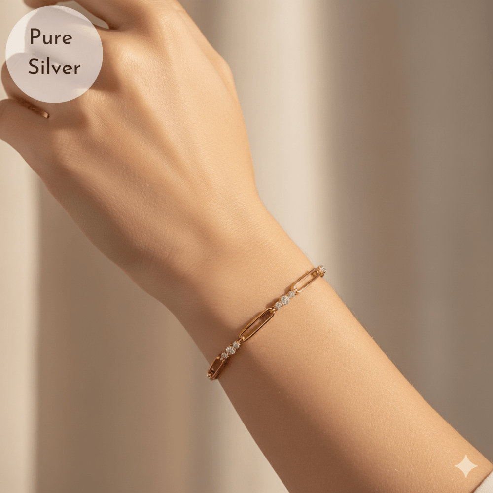Golden Glow Diamond Bracelet - Tresha