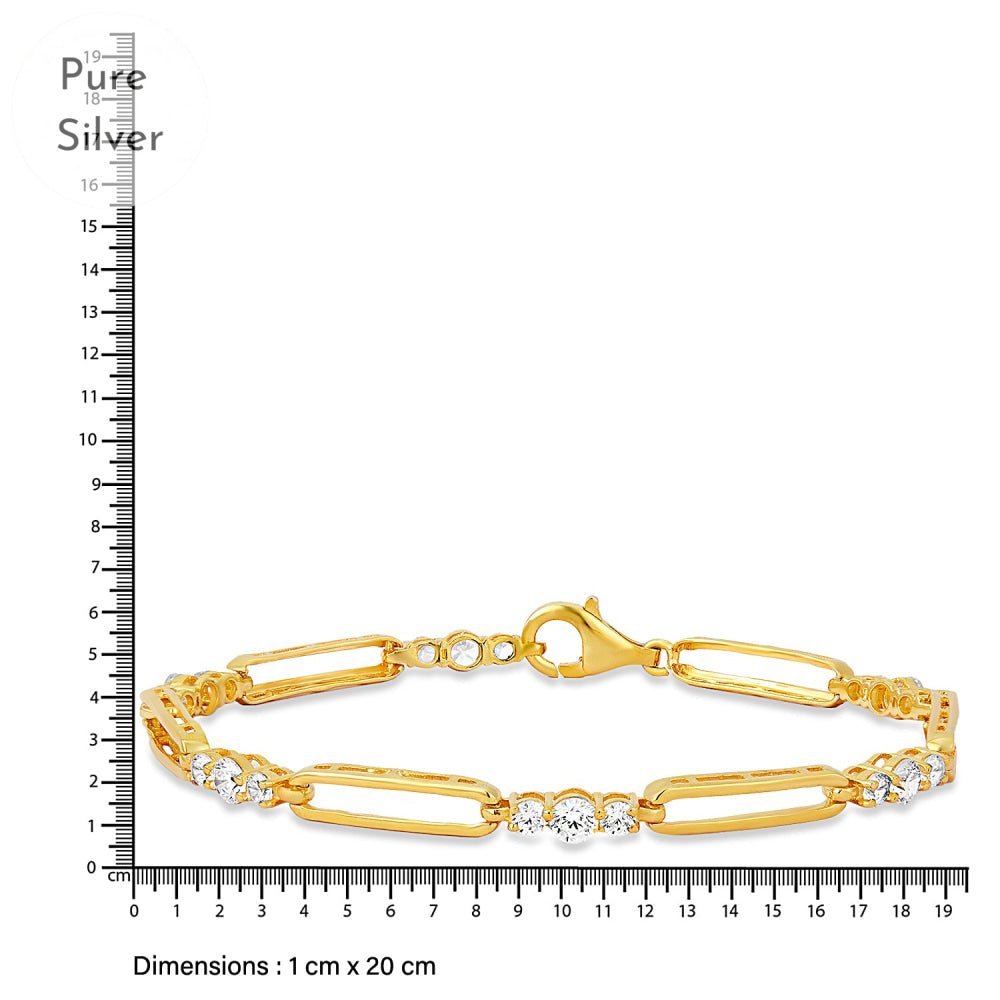 Golden Glow Diamond Bracelet - Tresha