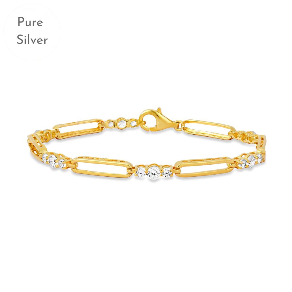 Golden Glow Diamond Bracelet - Tresha