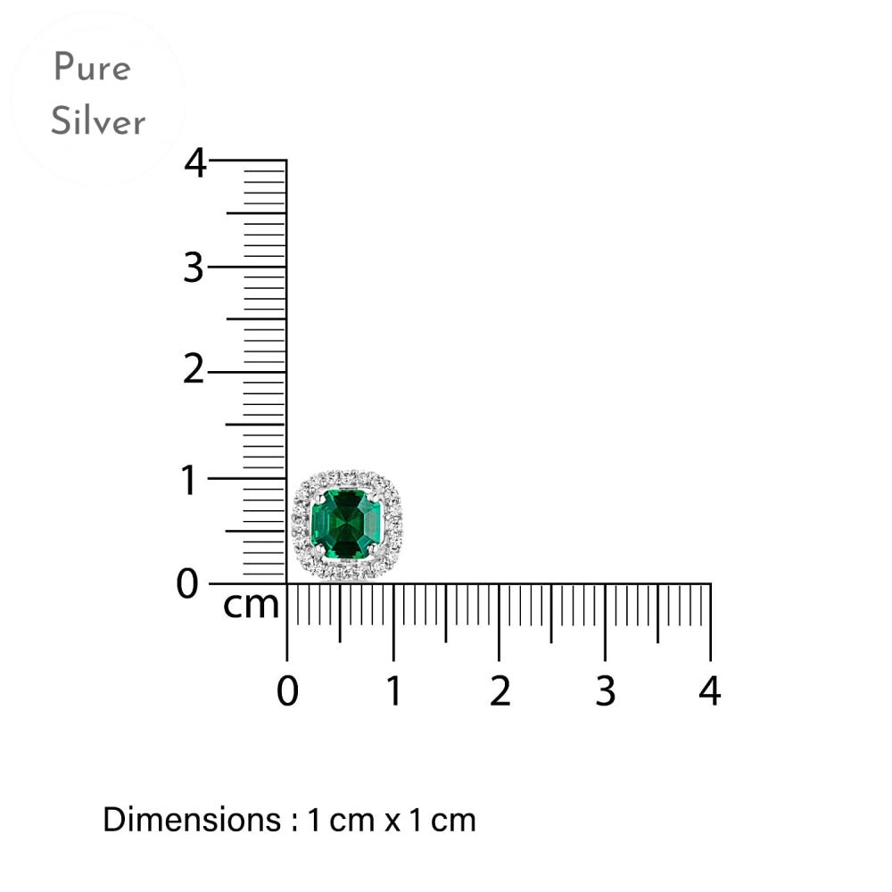 Nysa Green Zircon Stud - Tresha