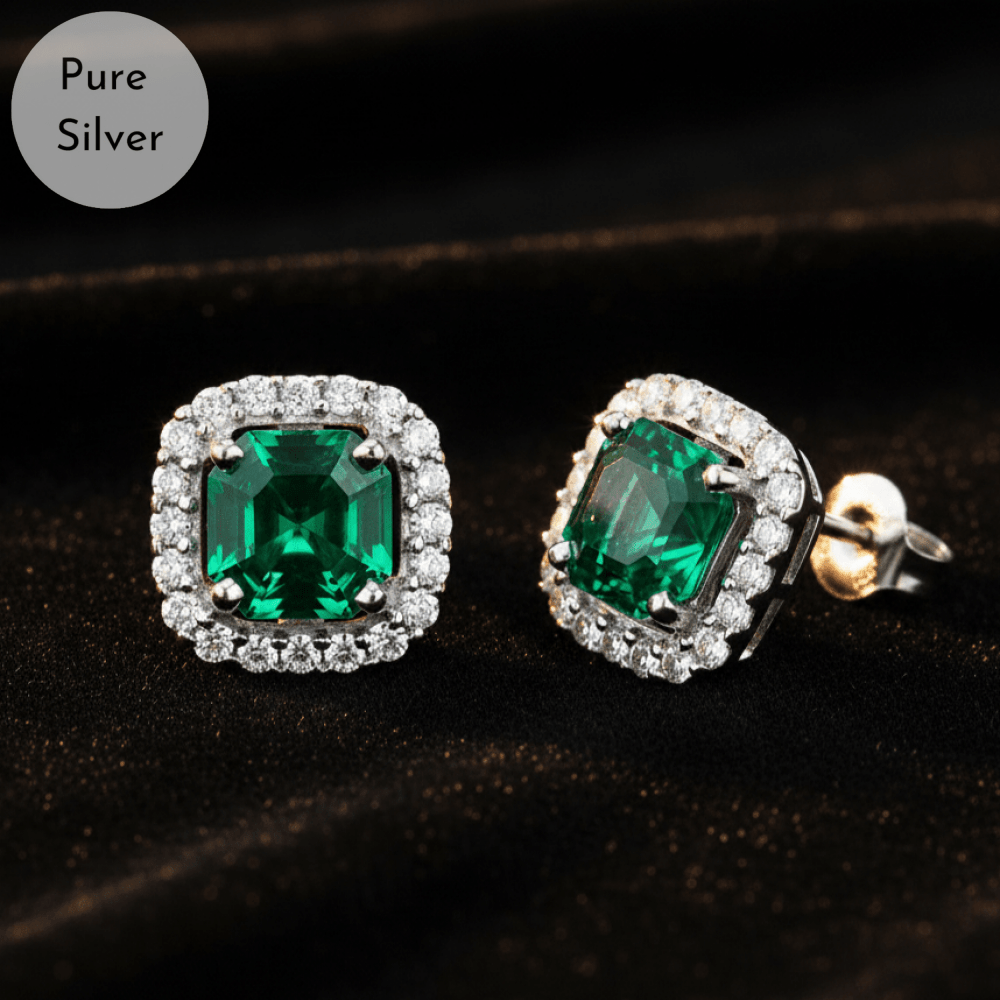 Nysa Green Zircon Stud - Tresha