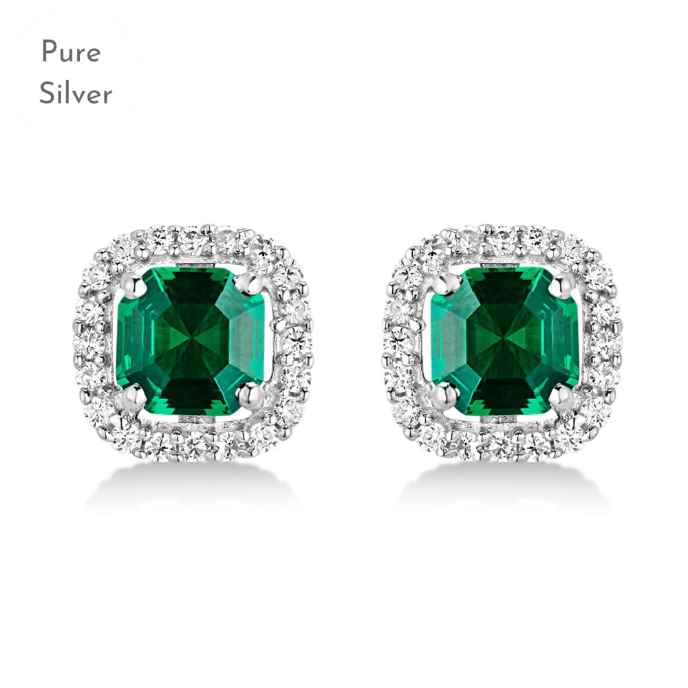 Nysa Green Zircon Stud - Tresha