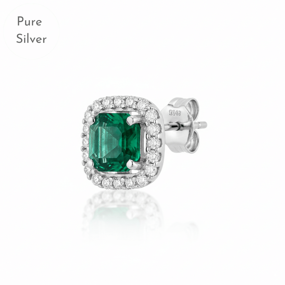 Nysa Green Zircon Stud - Tresha