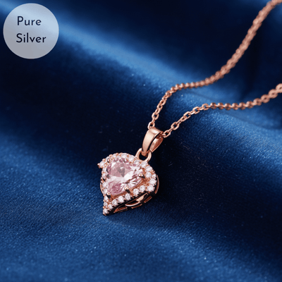Rosy Haze Heart Pendant - Tresha