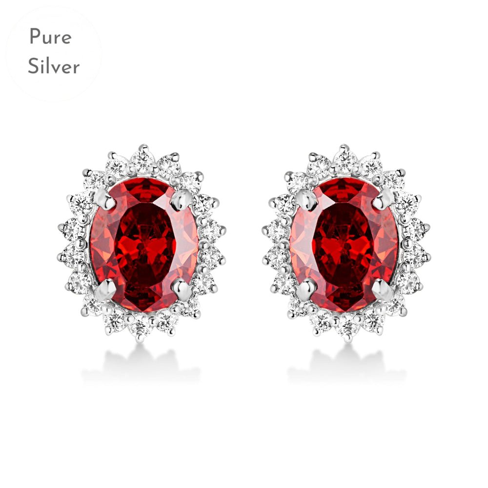 Ruby Red Zircon Stud - Tresha